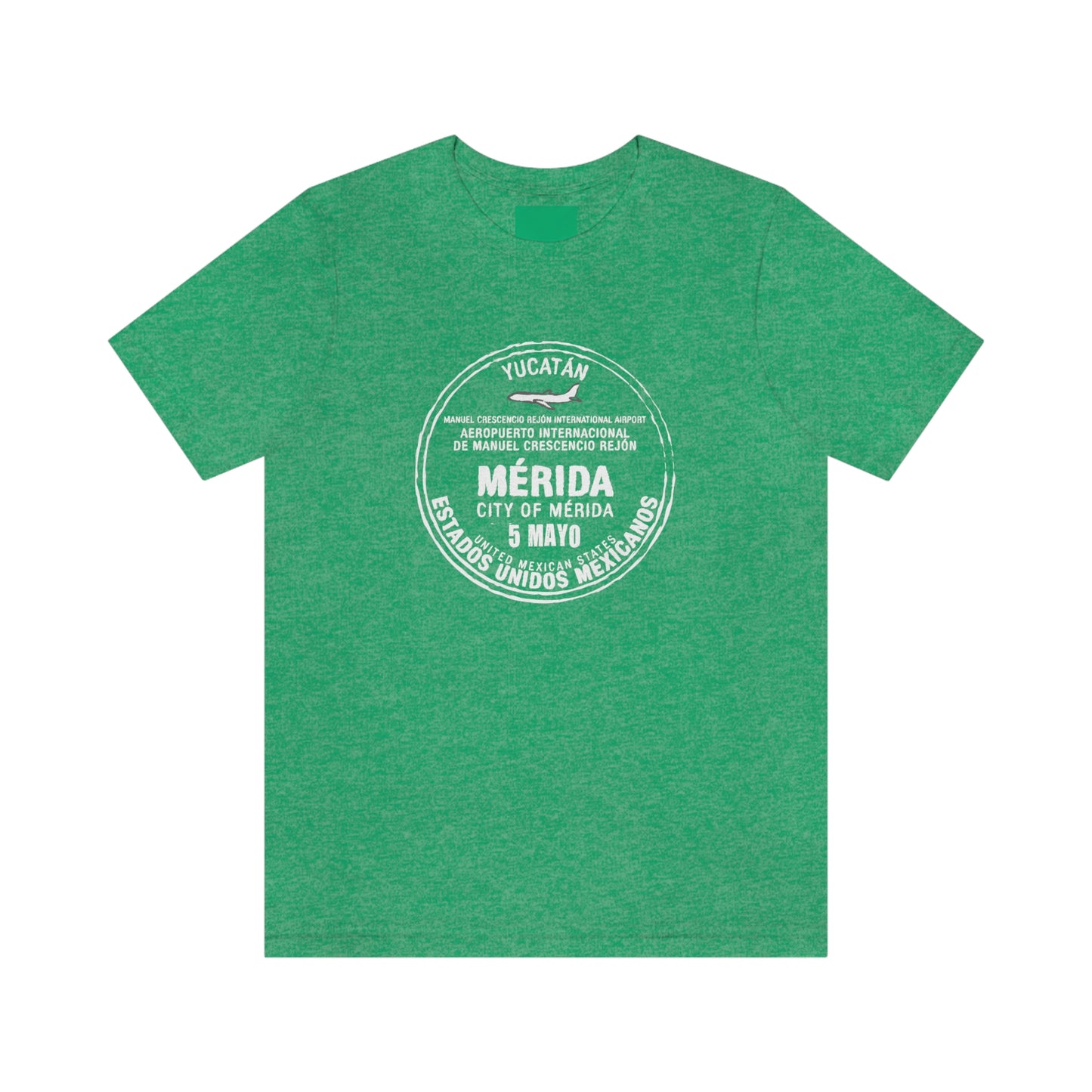 Merida Mexico May 5 Passport Stamp Travel Unisex T-shirt