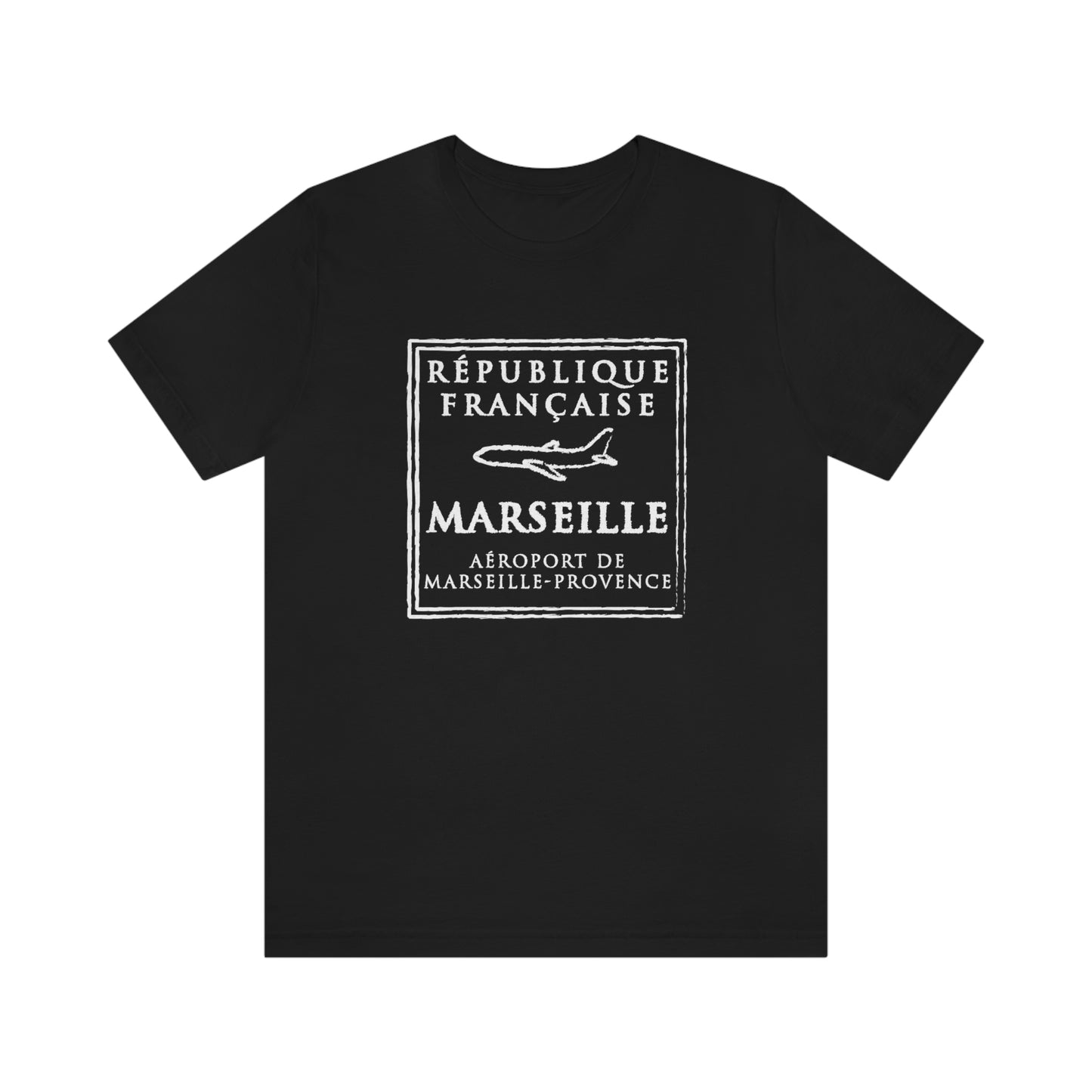 Marseille France Passport Stamp Vacation Travel Unisex T-shirt