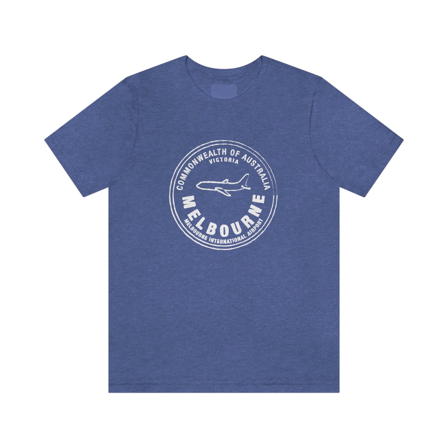 Melbourne Australia Passport Stamp Vacation Travel Unisex T-shirt