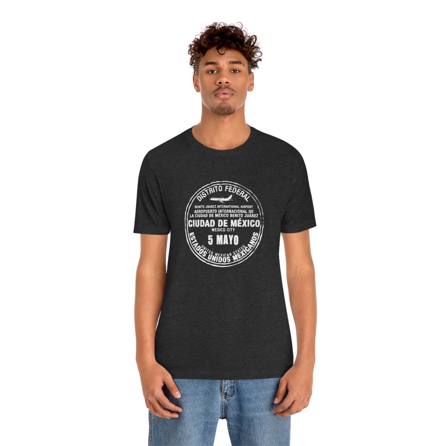 Mexico City May 5 Passport Stamp Travel Unisex T-shirt