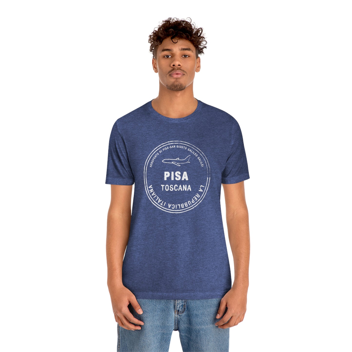 Pisa Italy Passport Stamp Vacation Travel Souvenir Unisex T-shirt