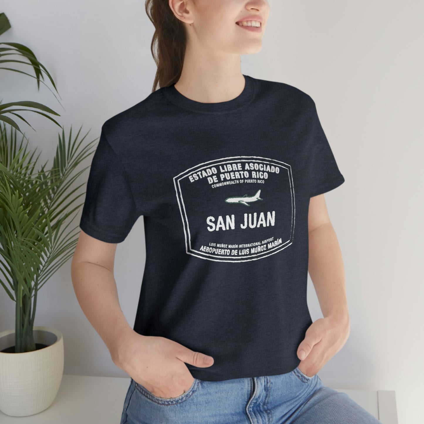 San Juan Puerto Rico Passport Stamp Vacation Travel Unisex T-shirt