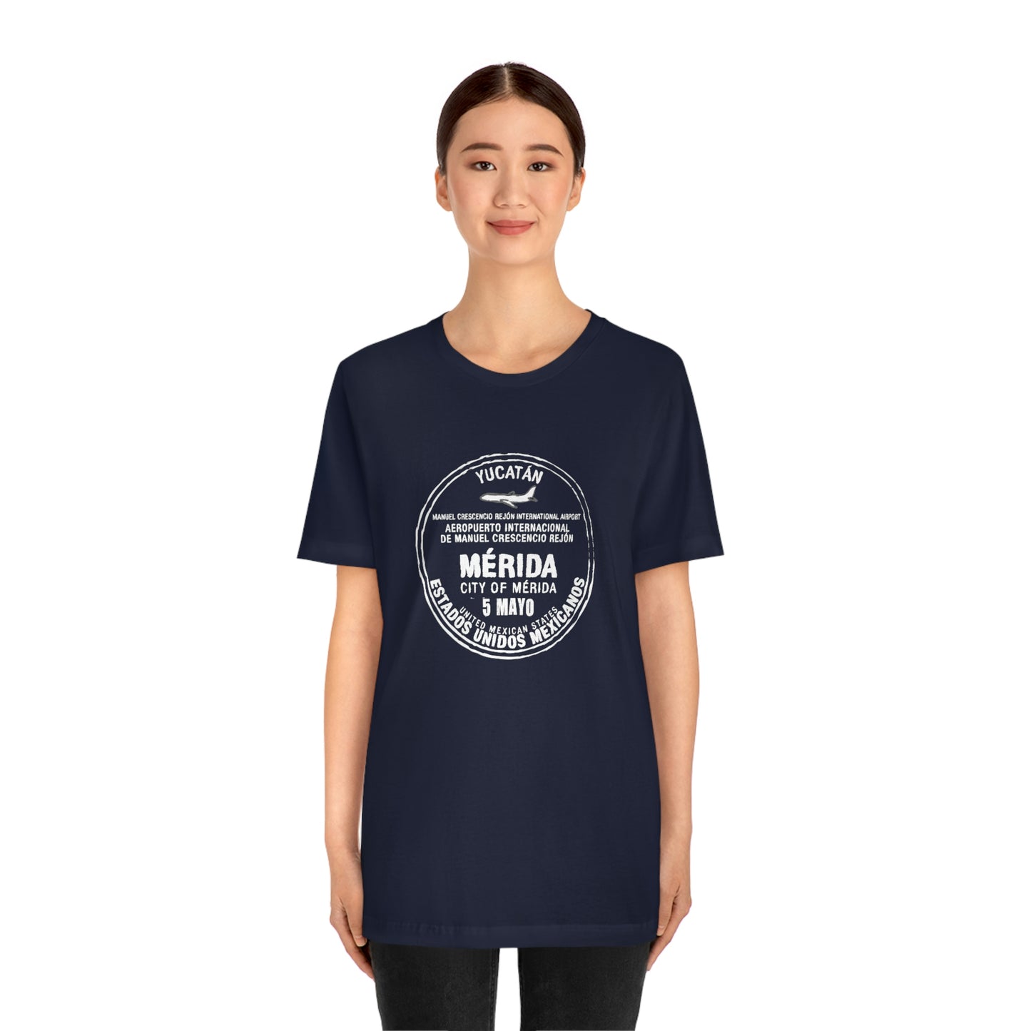 Merida Mexico May 5 Passport Stamp Travel Unisex T-shirt