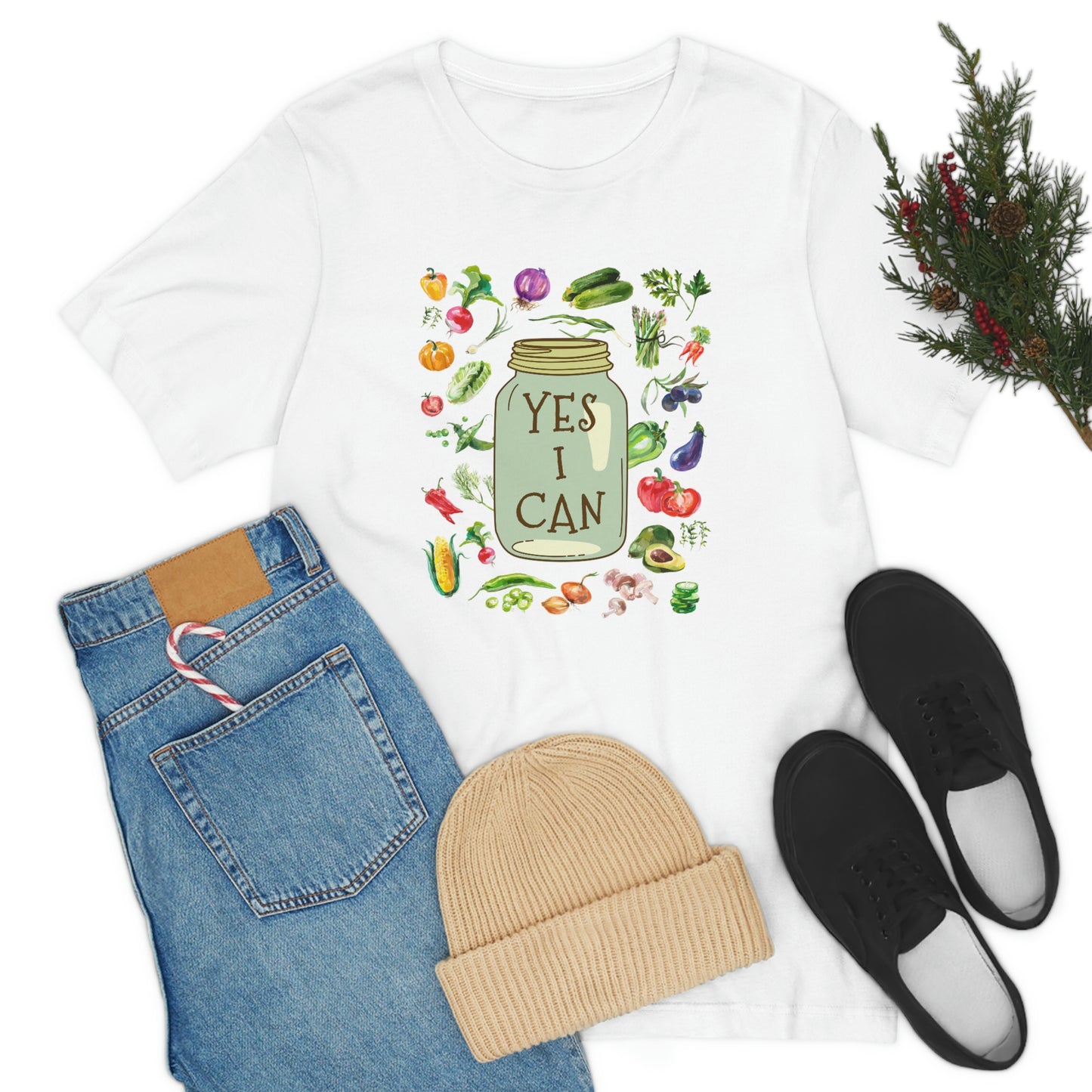 Yes I Can - Canning Design for Garden Farmers T-Shirt Unisex