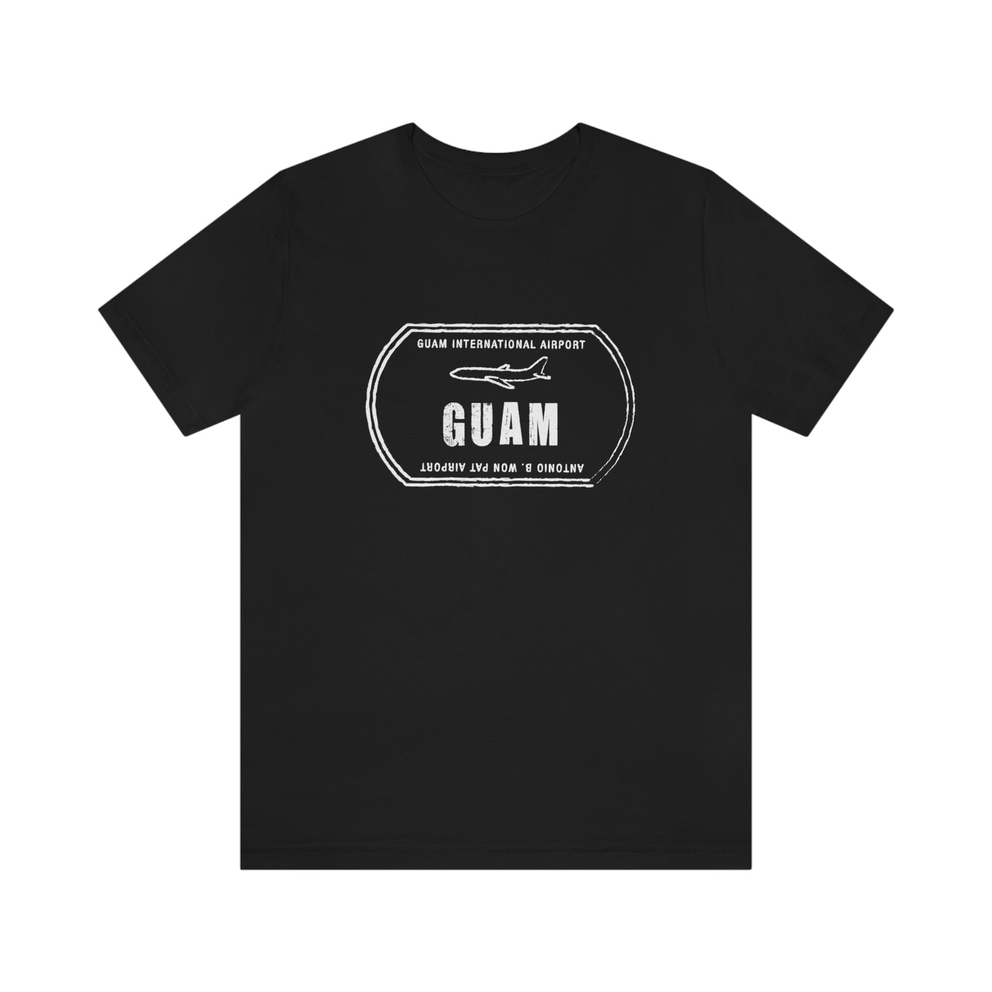 Guam Airport Passport Stamp Vacation Travel Unisex T-shirt