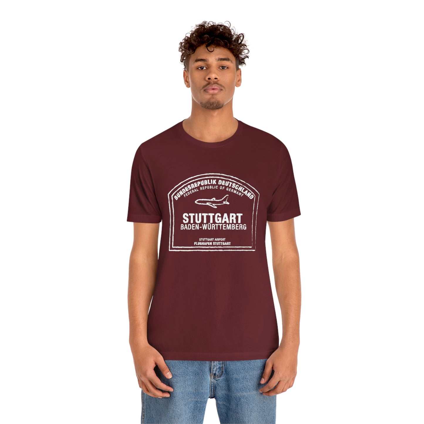 Stuttgart Germany Passport Stamp Vacation Travel Unisex T-shirt