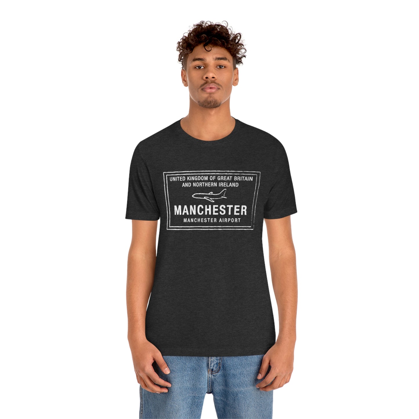 Manchester UK Passport Stamp Vacation Travel Unisex T-shirt