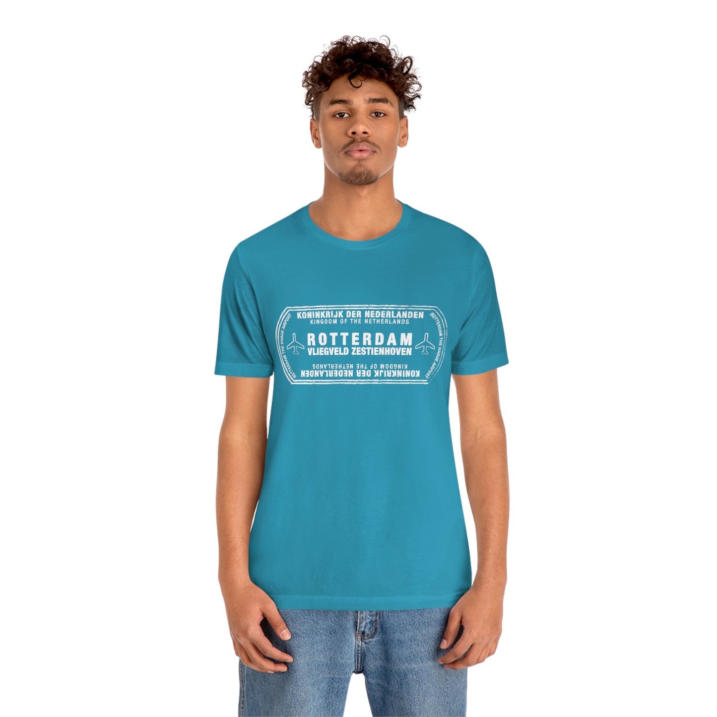 Rotterdam Netherlands Passport Stamp Vacation Travel Unisex T-shirt