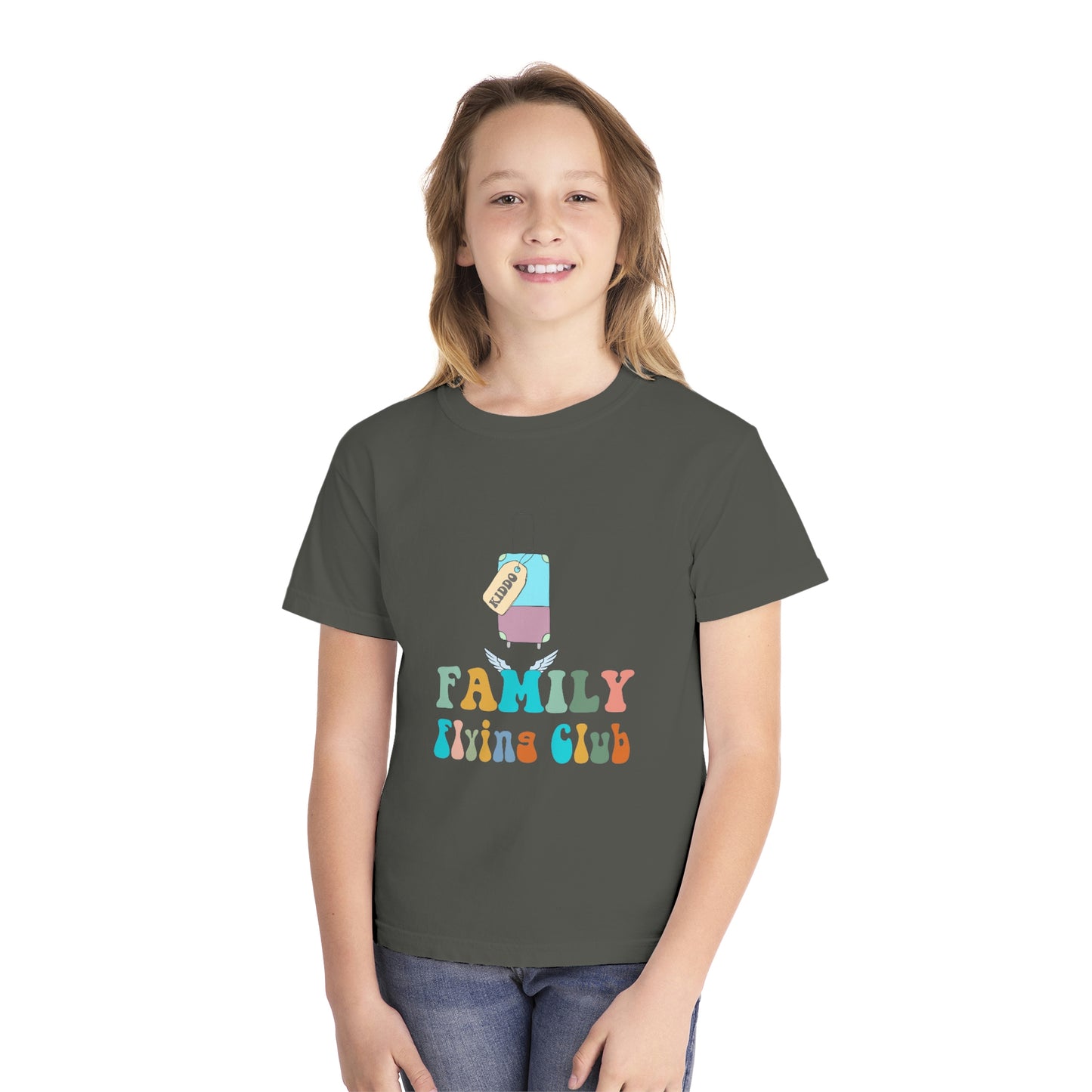 Family Flying Club - Kiddo - Family Matching Shirts - Youth Midweight Tee