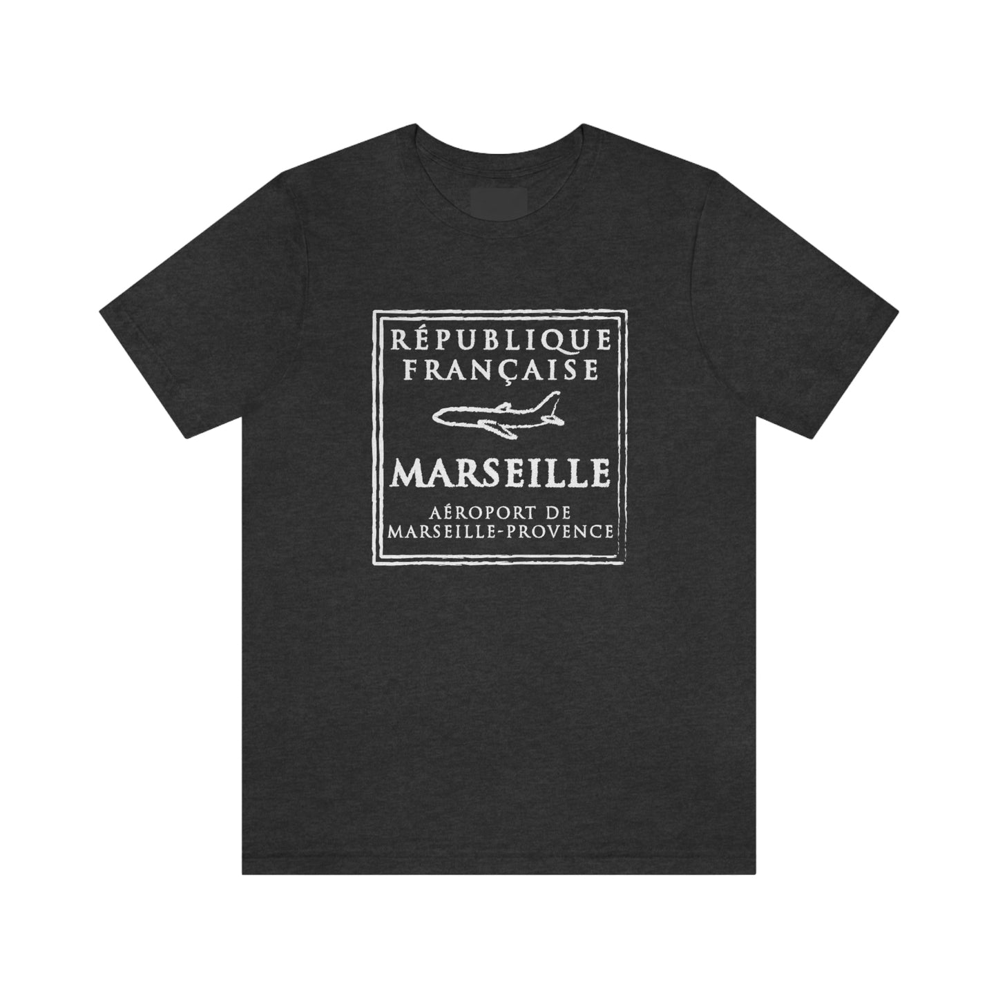 Marseille France Passport Stamp Vacation Travel Unisex T-shirt