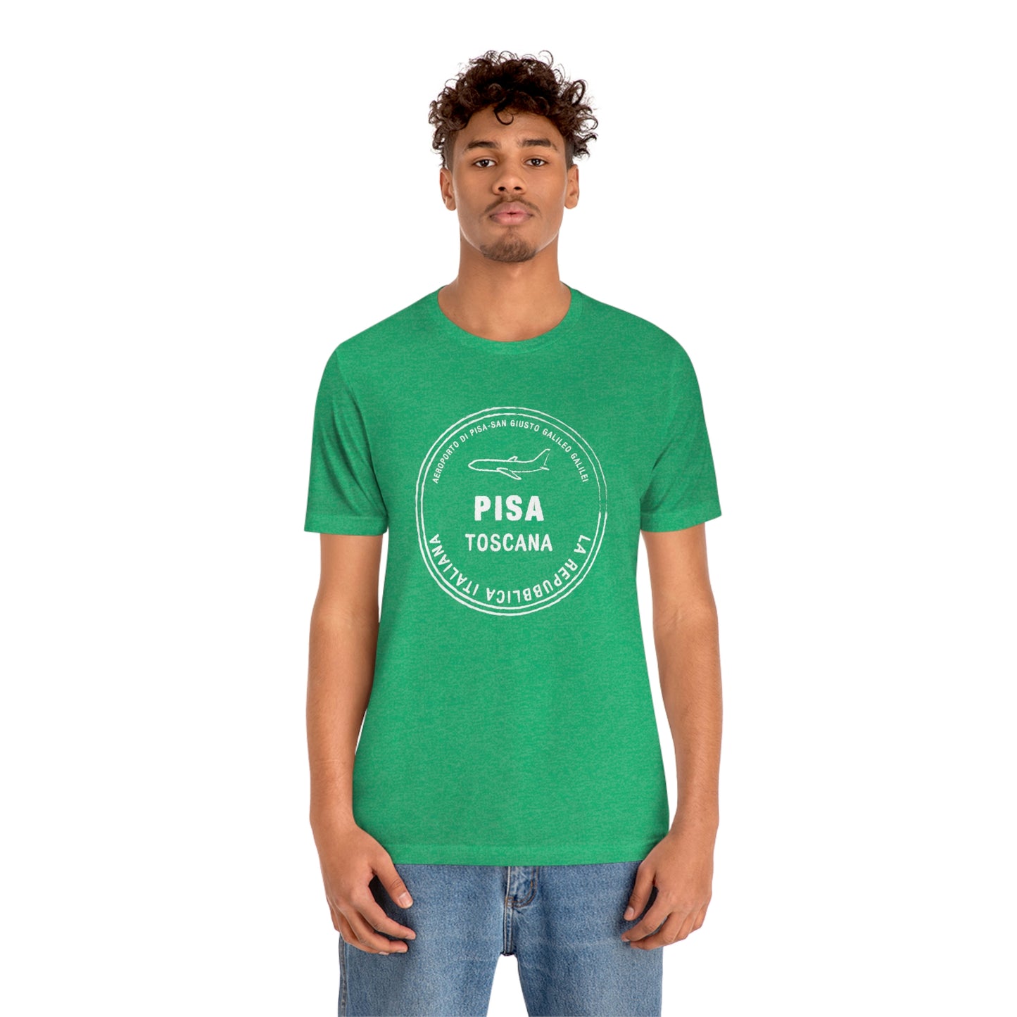 Pisa Italy Passport Stamp Vacation Travel Souvenir Unisex T-shirt