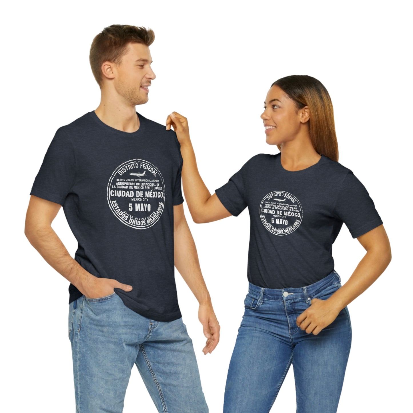 Mexico City May 5 Passport Stamp Travel Unisex T-shirt