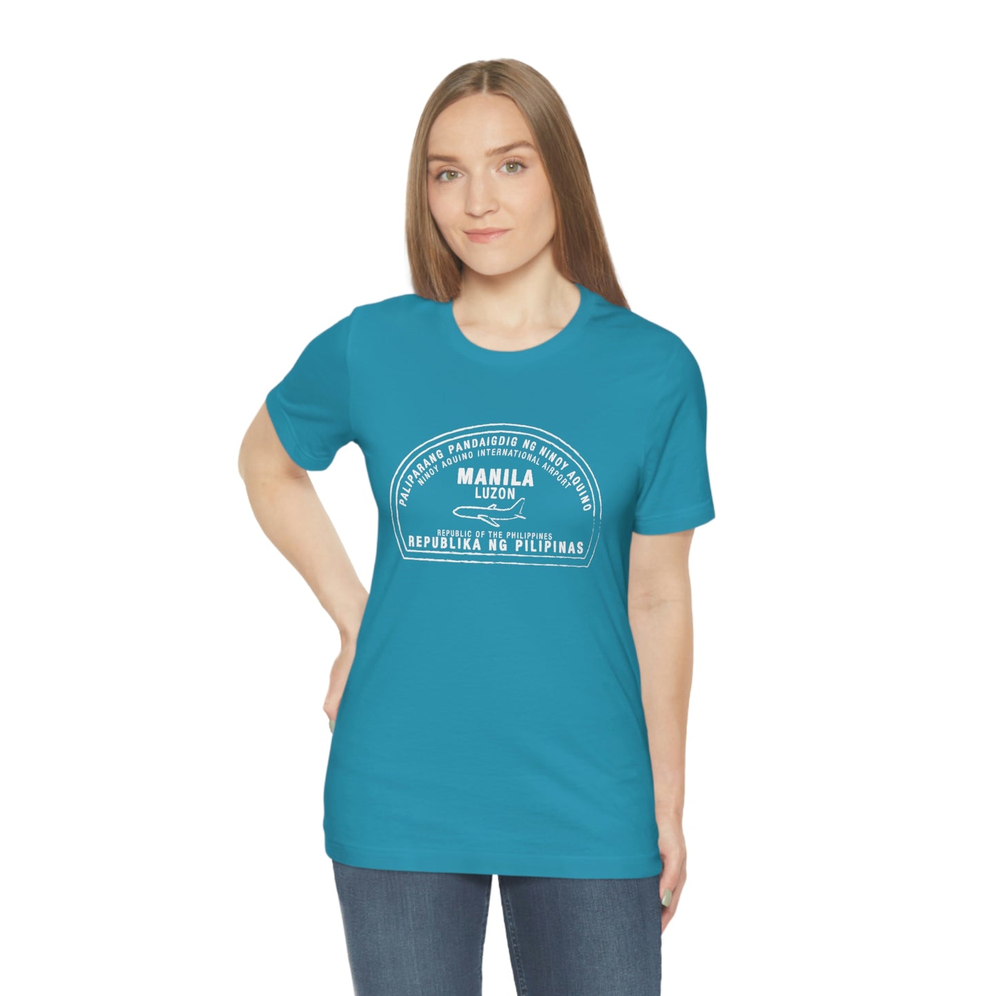 Manila Philippines Passport Stamp Vacation Travel Unisex T-shirt