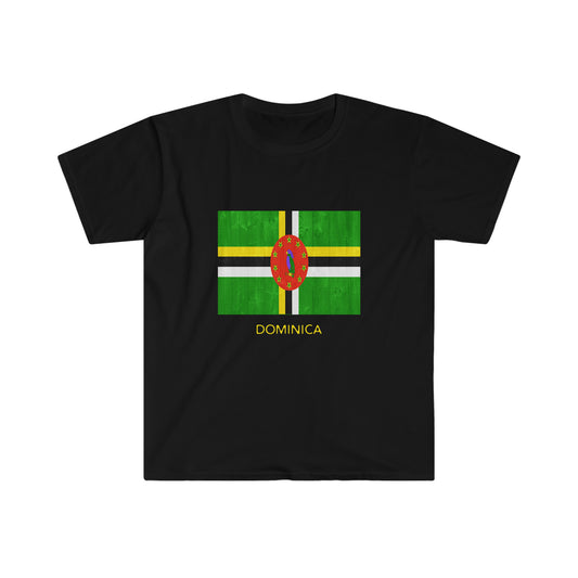 Dominica Island Country Patriotic Flag Travel  Unisex Softstyle T-Shirt