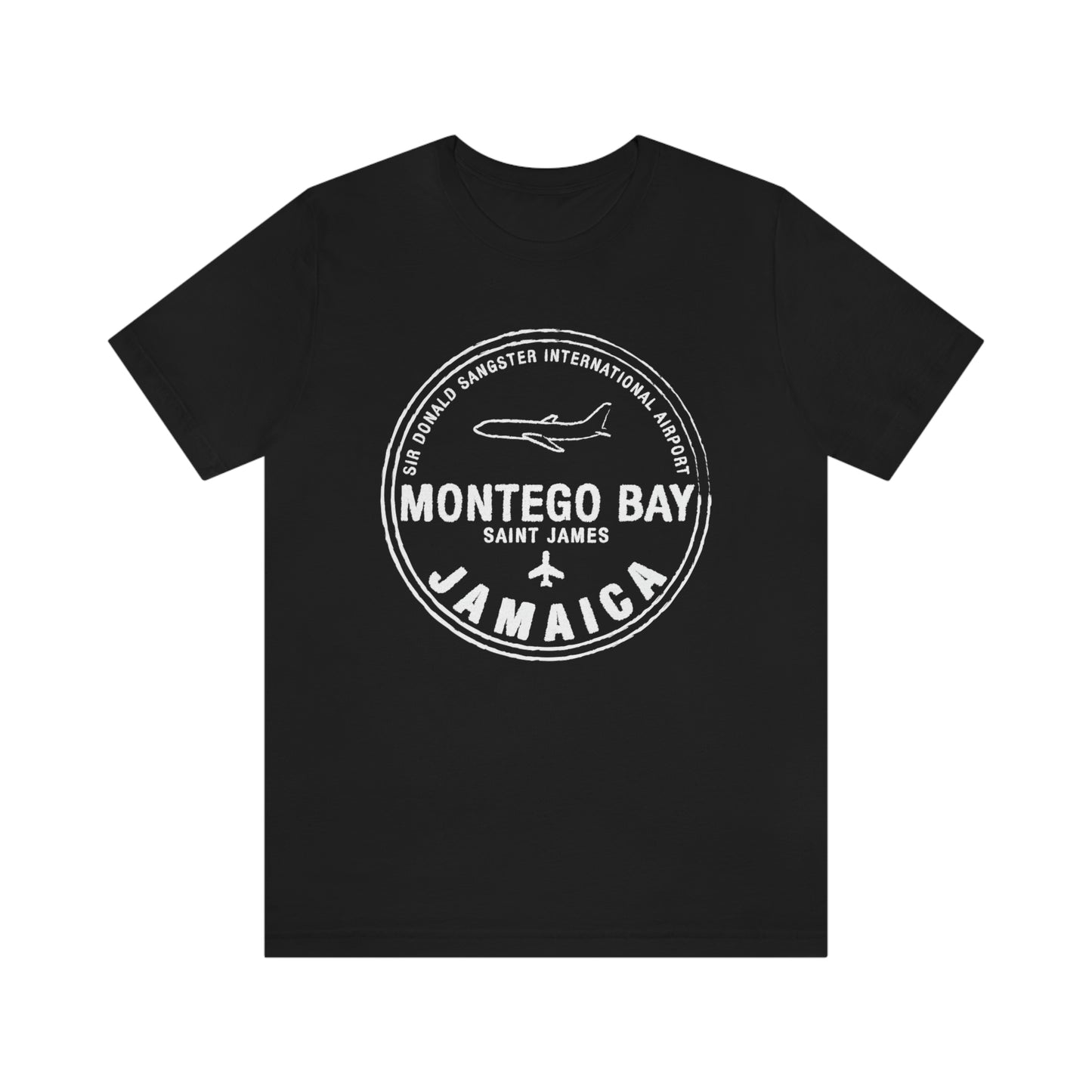 Montego Bay Jamaica Passport Stamp Vacation Travel Unisex T-shirt