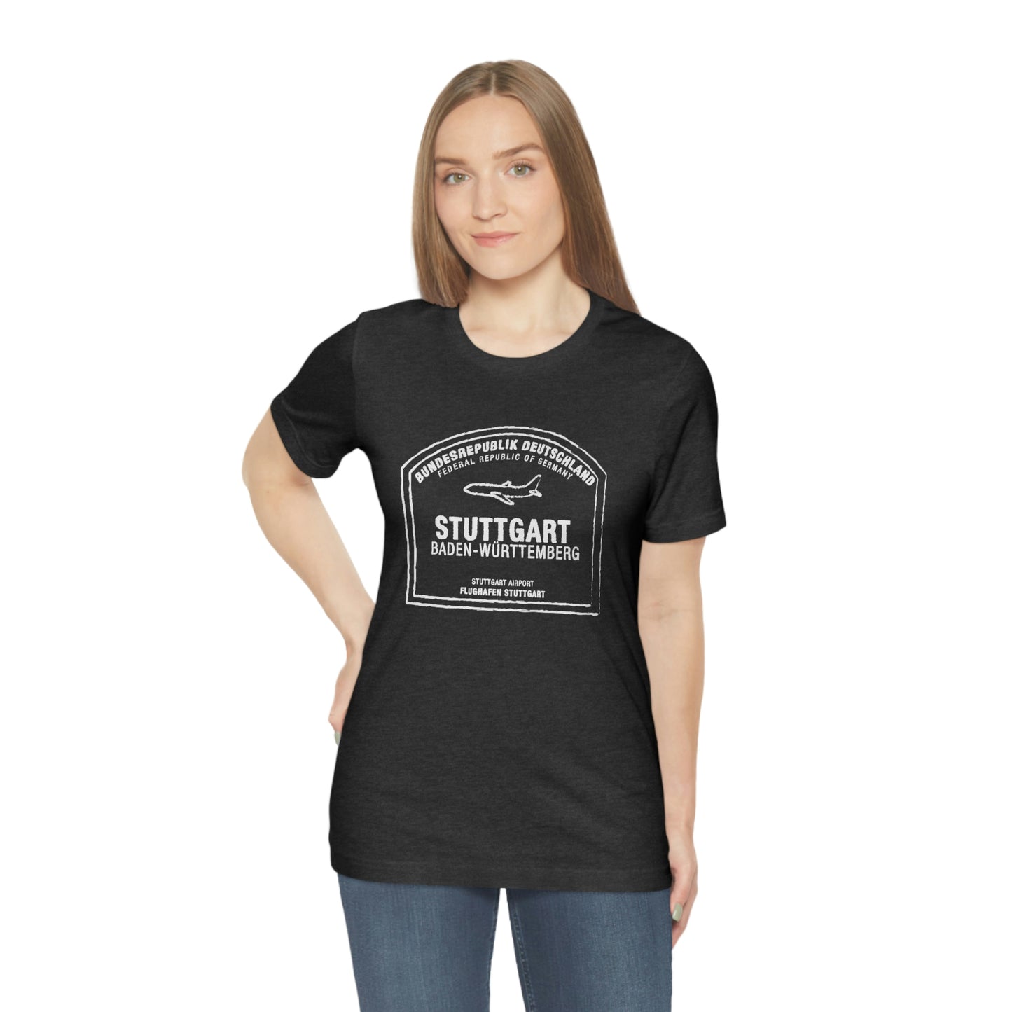 Stuttgart Germany Passport Stamp Vacation Travel Unisex T-shirt