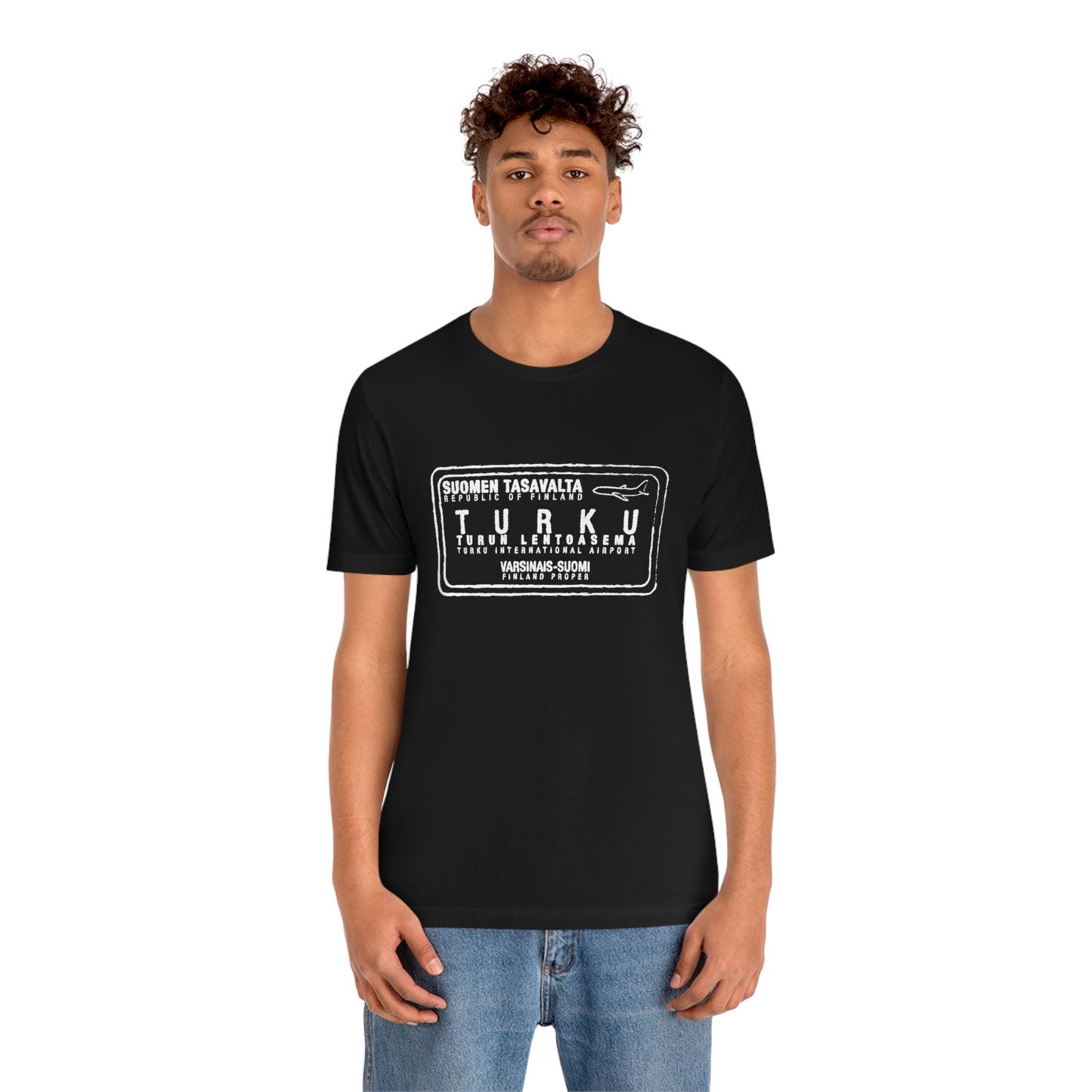 Turku Finland Passport Stamp Vacation Travel Unisex T-shirt