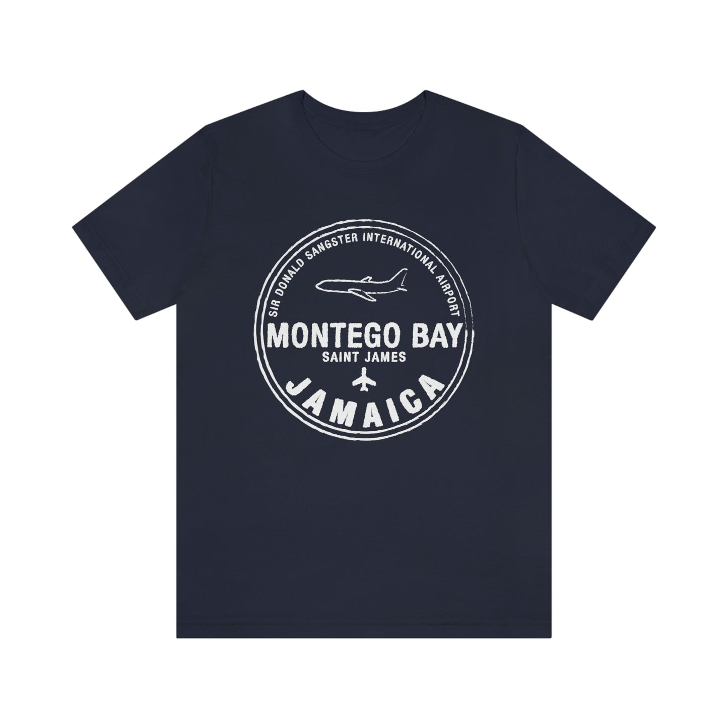 Montego Bay Jamaica Passport Stamp Vacation Travel Unisex T-shirt