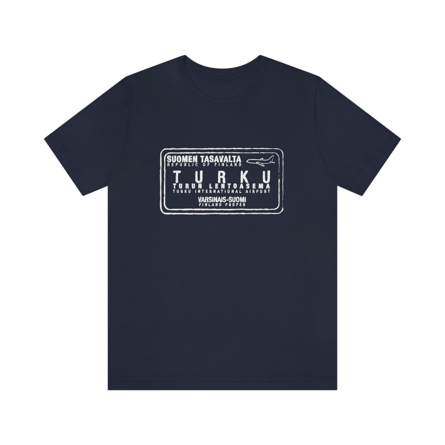 Turku Finland Passport Stamp Vacation Travel Unisex T-shirt