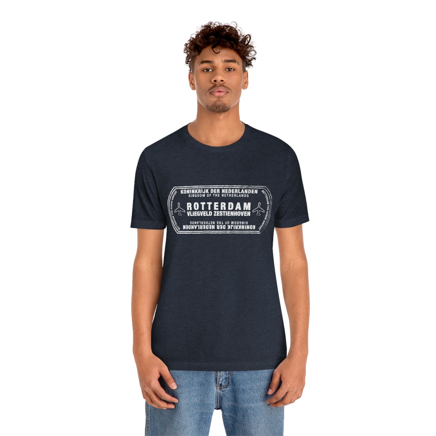 Rotterdam Netherlands Passport Stamp Vacation Travel Unisex T-shirt