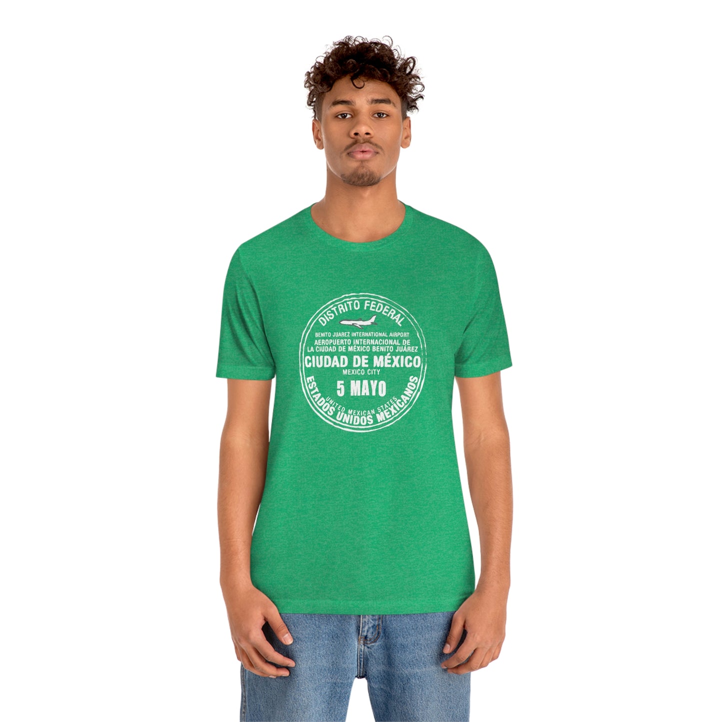 Mexico City May 5 Passport Stamp Travel Unisex T-shirt