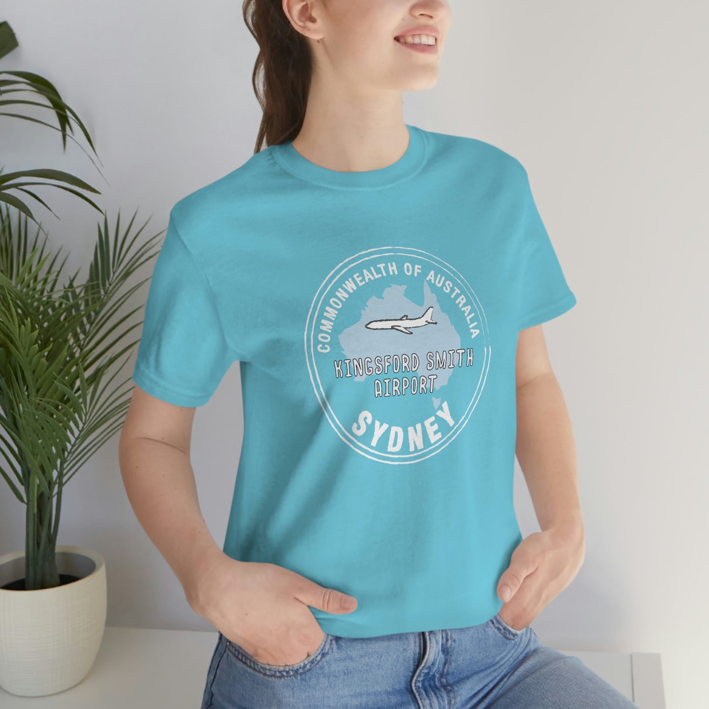 Sydney Australia Passport Stamp Vacation Travel Souvenir Unisex T-shirt