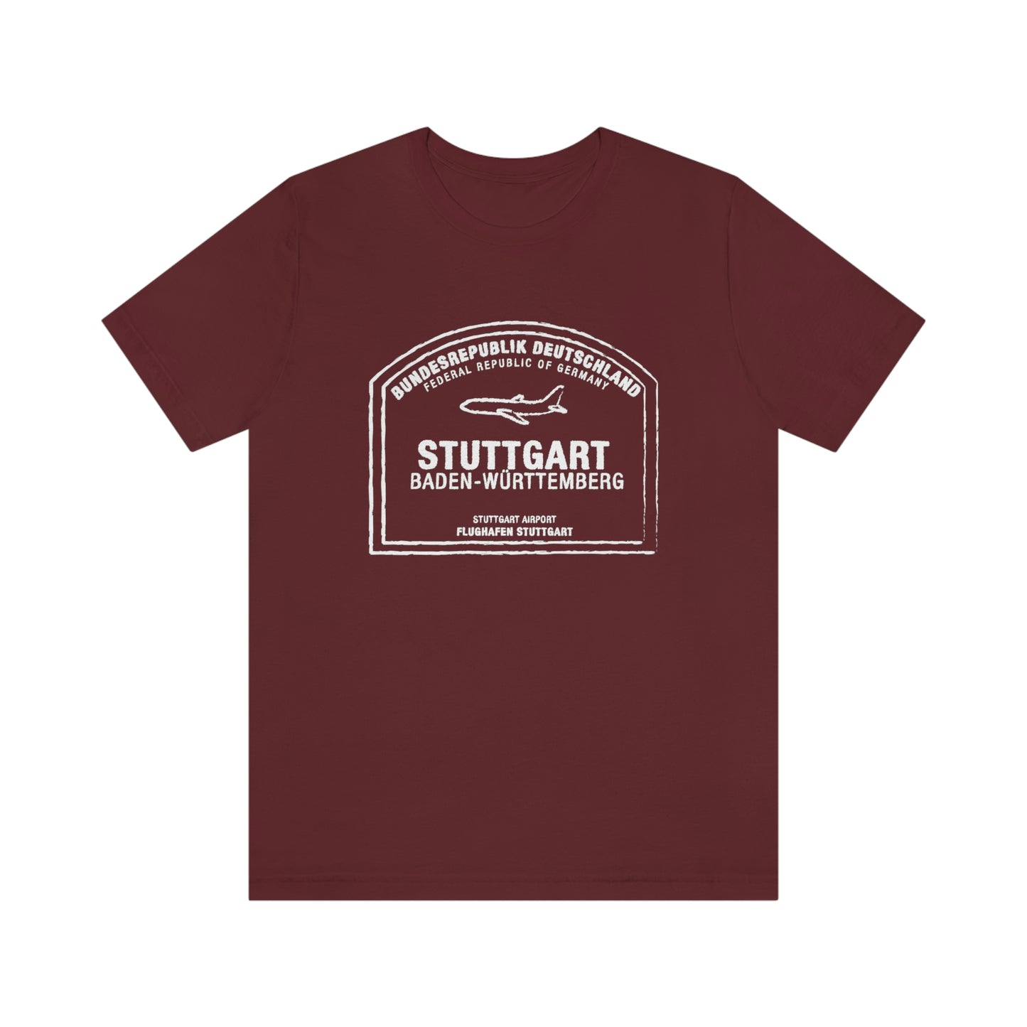 Stuttgart Germany Passport Stamp Vacation Travel Unisex T-shirt