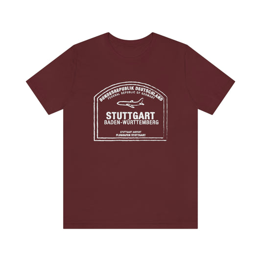 Stuttgart Germany Passport Stamp Vacation Travel Unisex T-shirt