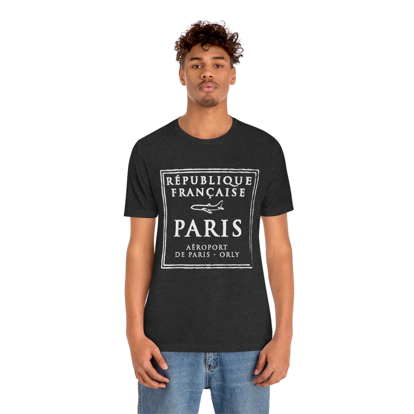 Paris France Passport Stamp Vacation Travel Souvenir Unisex T-shirt