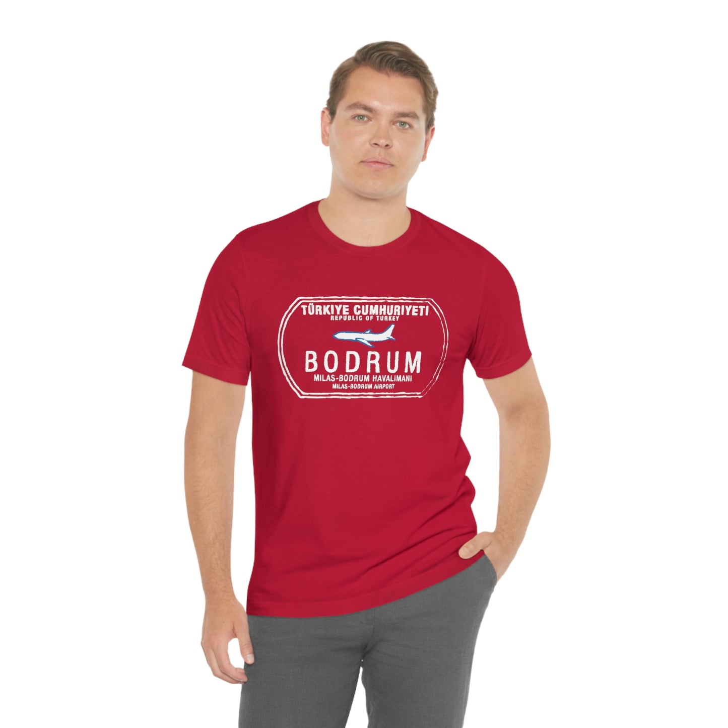 Bodrum Turkey Passport Stamp Vacation Travel Unisex T-shirt