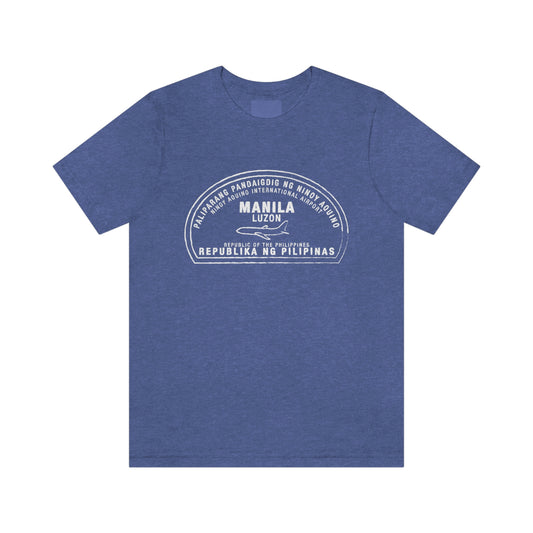 Manila Philippines Passport Stamp Vacation Travel Unisex T-shirt