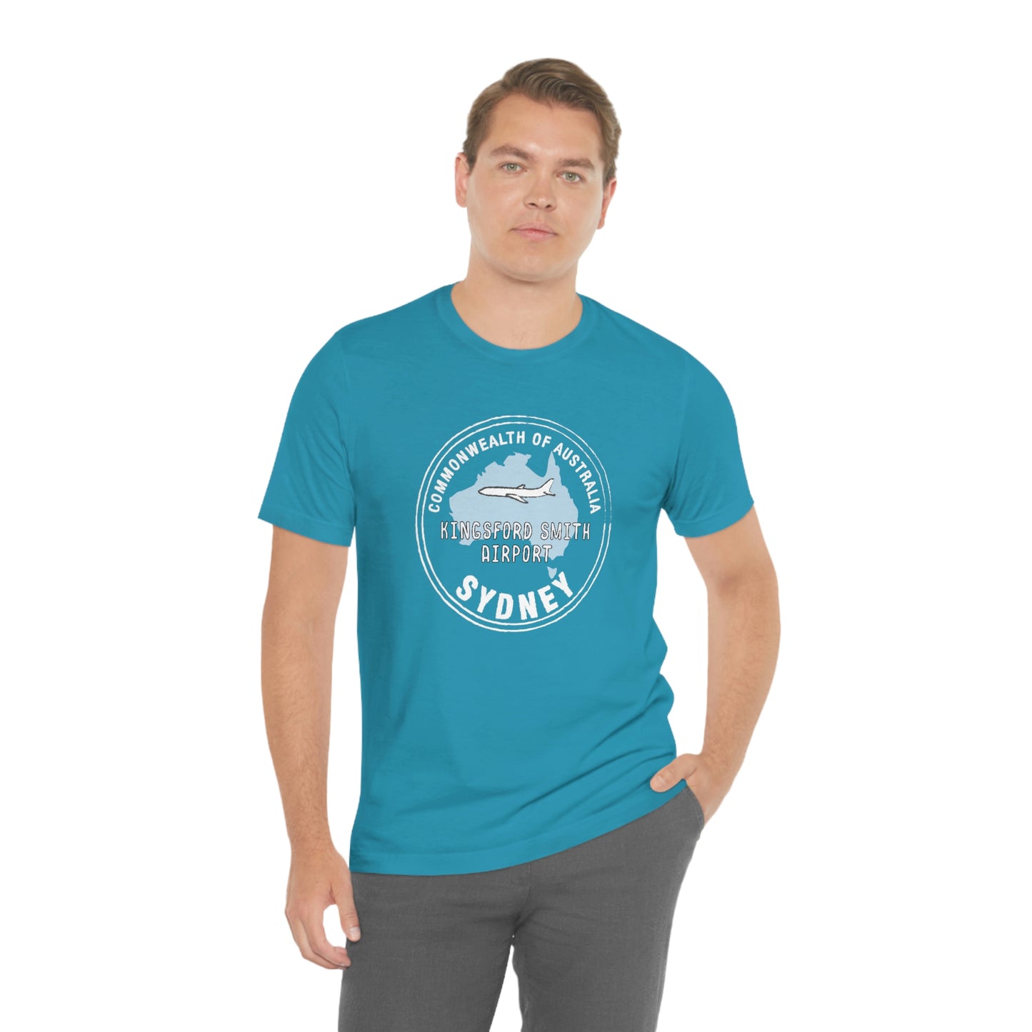 Sydney Australia Passport Stamp Vacation Travel Souvenir Unisex T-shirt