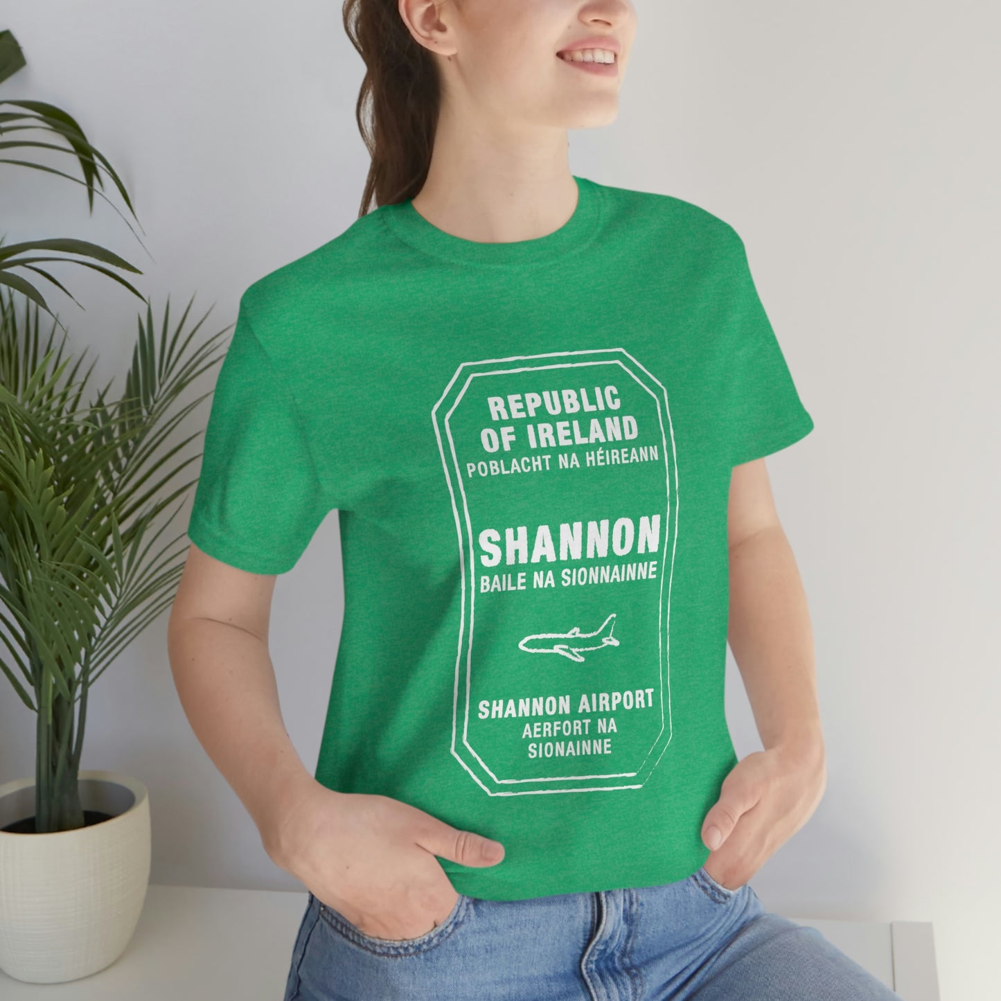 Shannon Ireland Passport Stamp Vacation Travel Unisex T-shirt