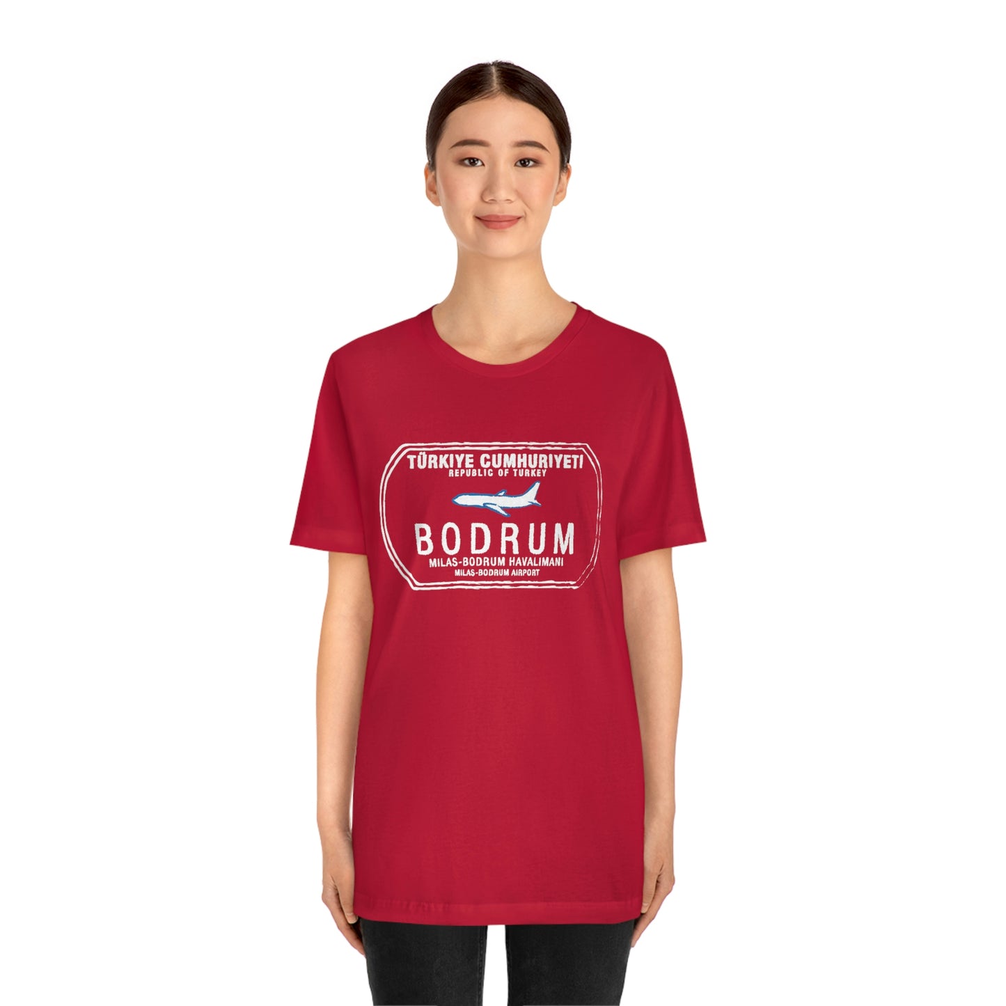 Bodrum Turkey Passport Stamp Vacation Travel Unisex T-shirt