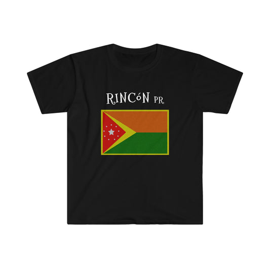 Rincon Puerto Rico Flag, Unisex Softstyle T-Shirt for Surfers