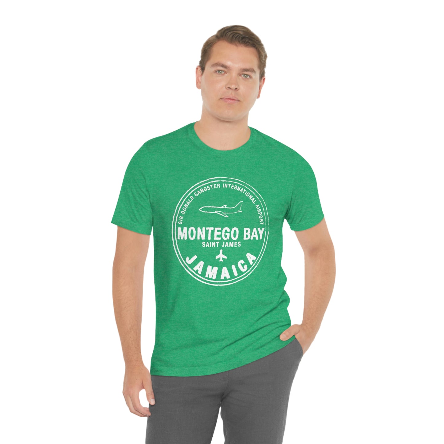 Montego Bay Jamaica Passport Stamp Vacation Travel Unisex T-shirt