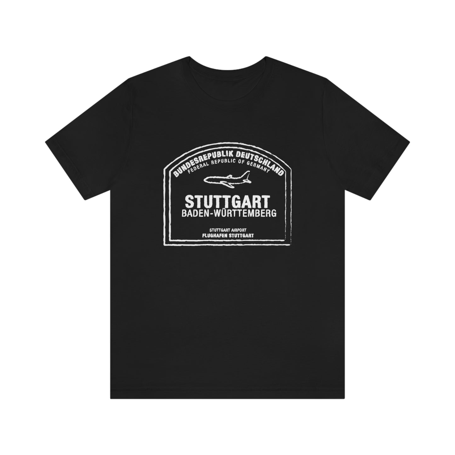 Stuttgart Germany Passport Stamp Vacation Travel Unisex T-shirt