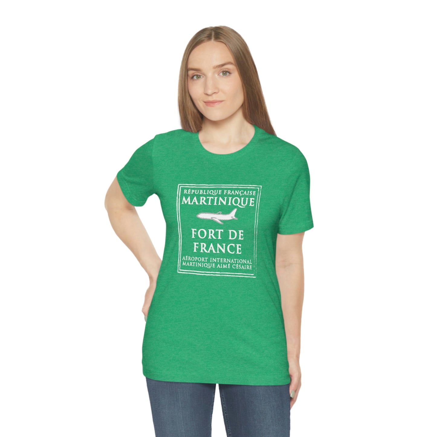 Martinique Passport Stamp Vacation Travel Unisex T-shirt