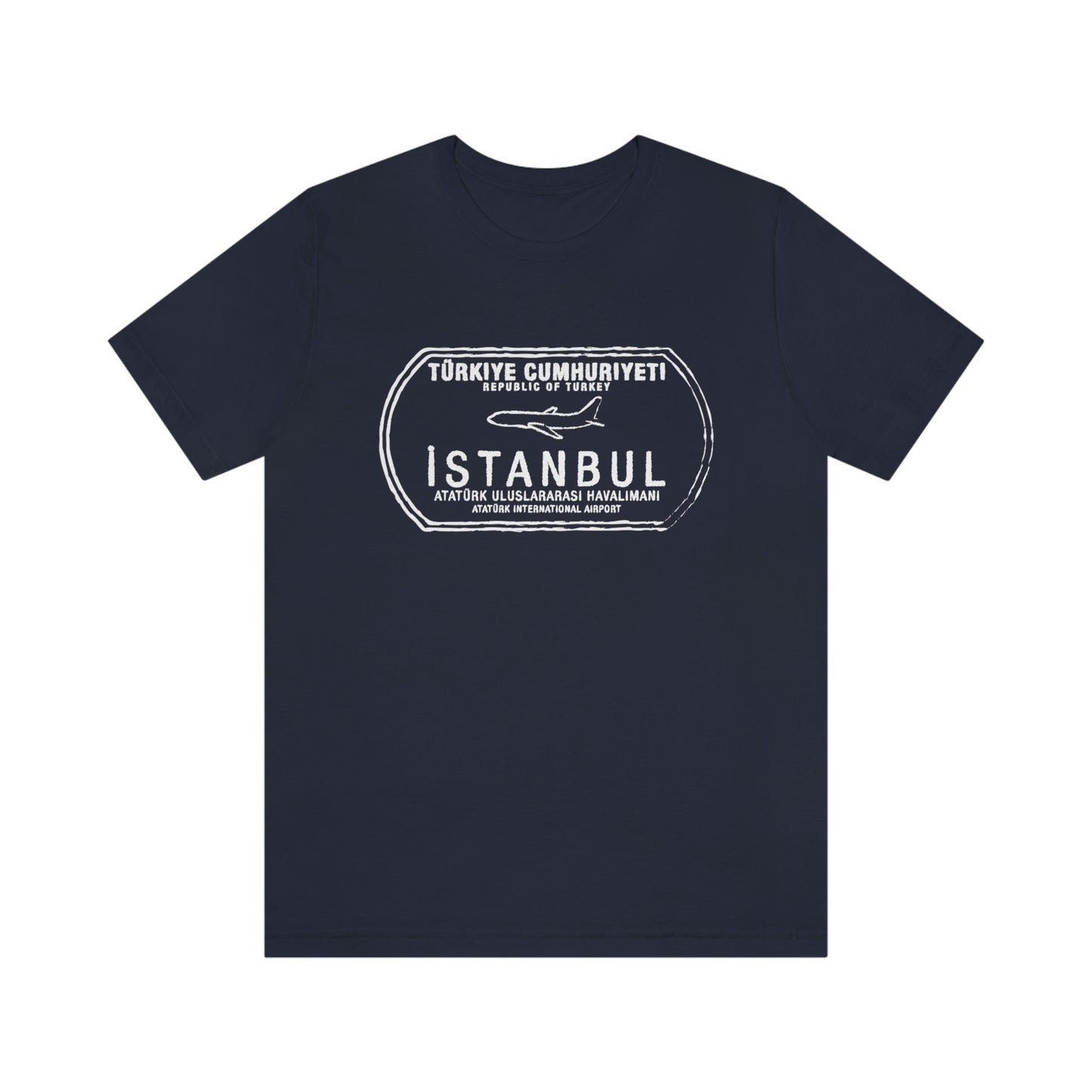 Istanbul Ataturk Turkey Passport Stamp Vacation Travel Unisex T-shirt