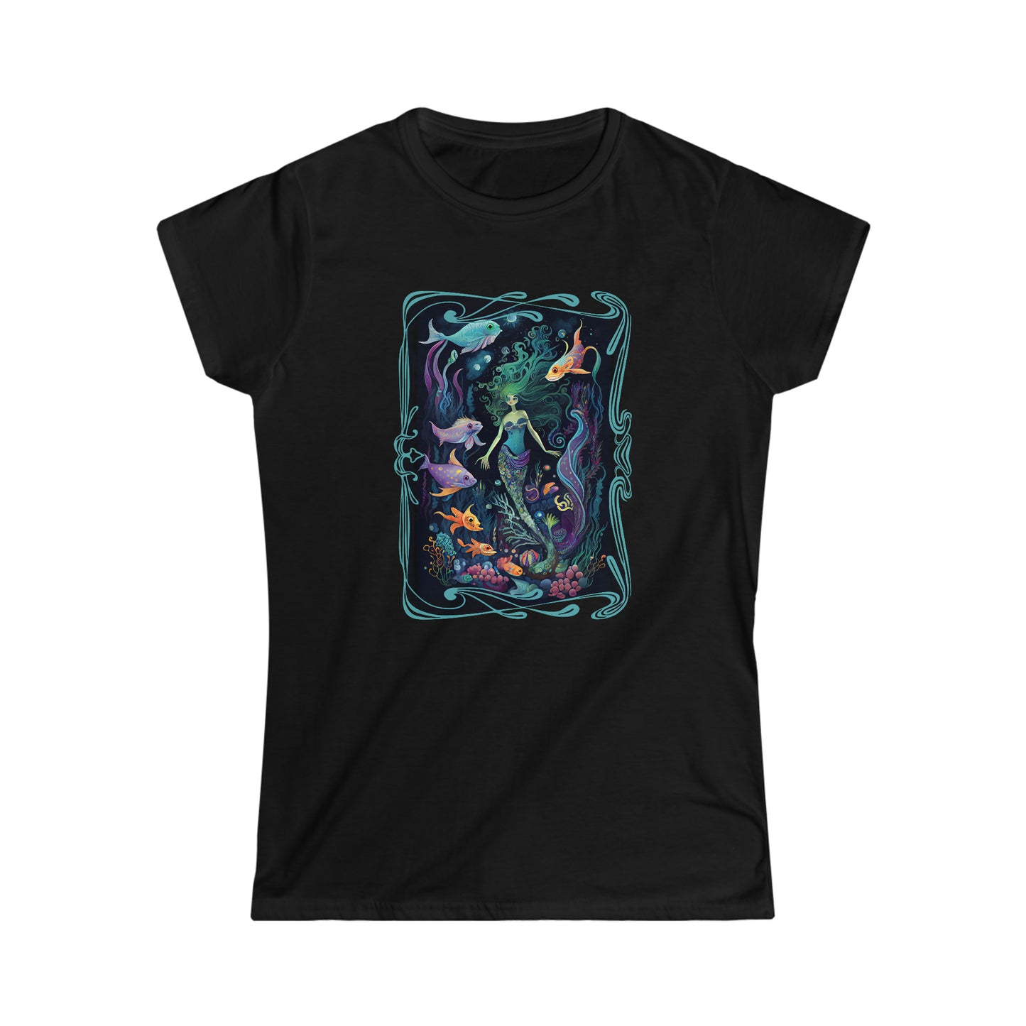 Mermaid Garden Mermaidcore Fairycore Women's Softstyle T-shirt