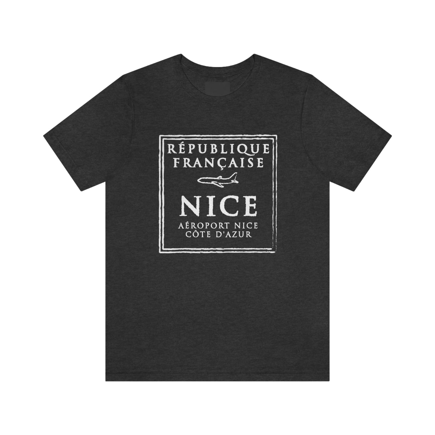 Nice France Passport Stamp Vacation Travel Unisex T-shirt