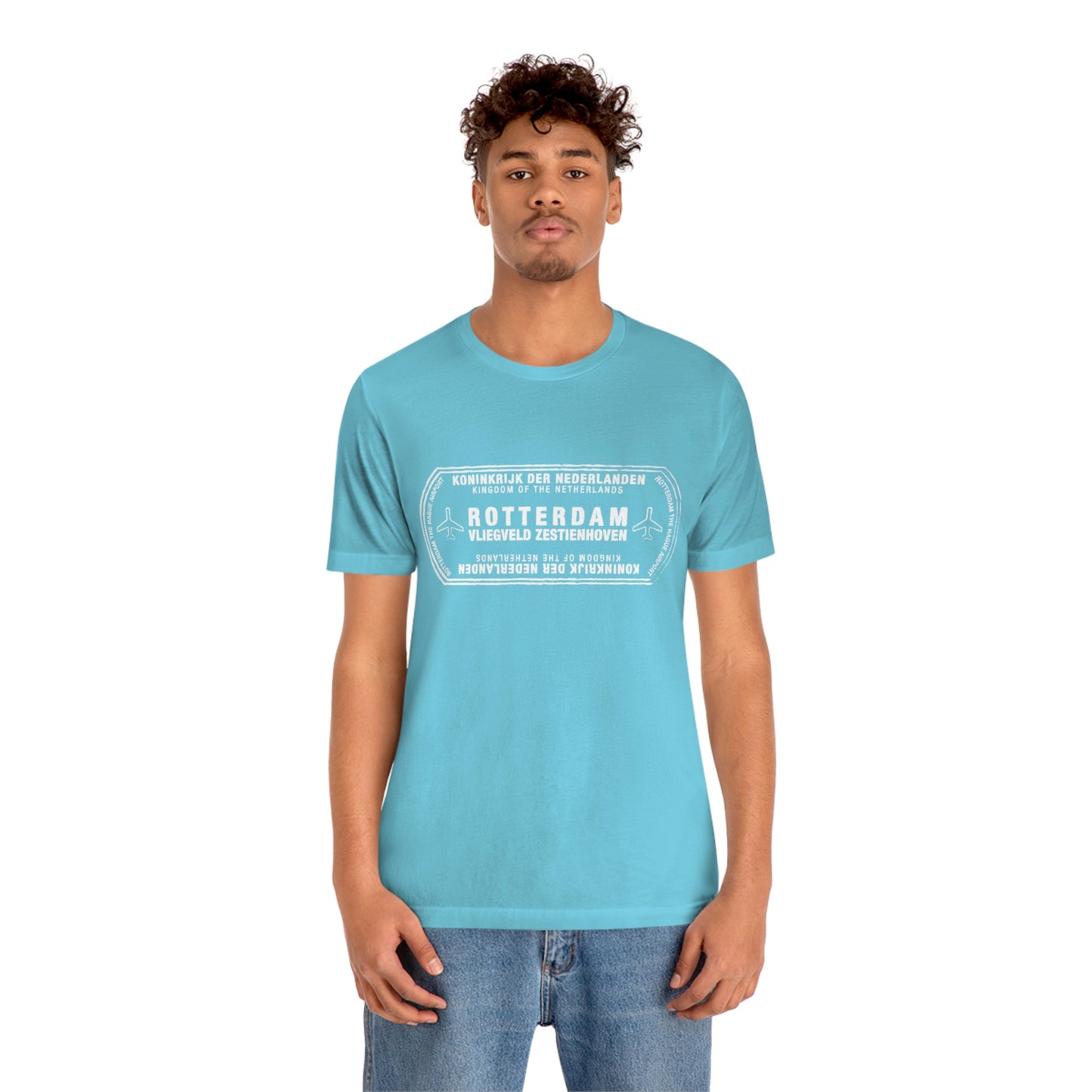 Rotterdam Netherlands Passport Stamp Vacation Travel Unisex T-shirt