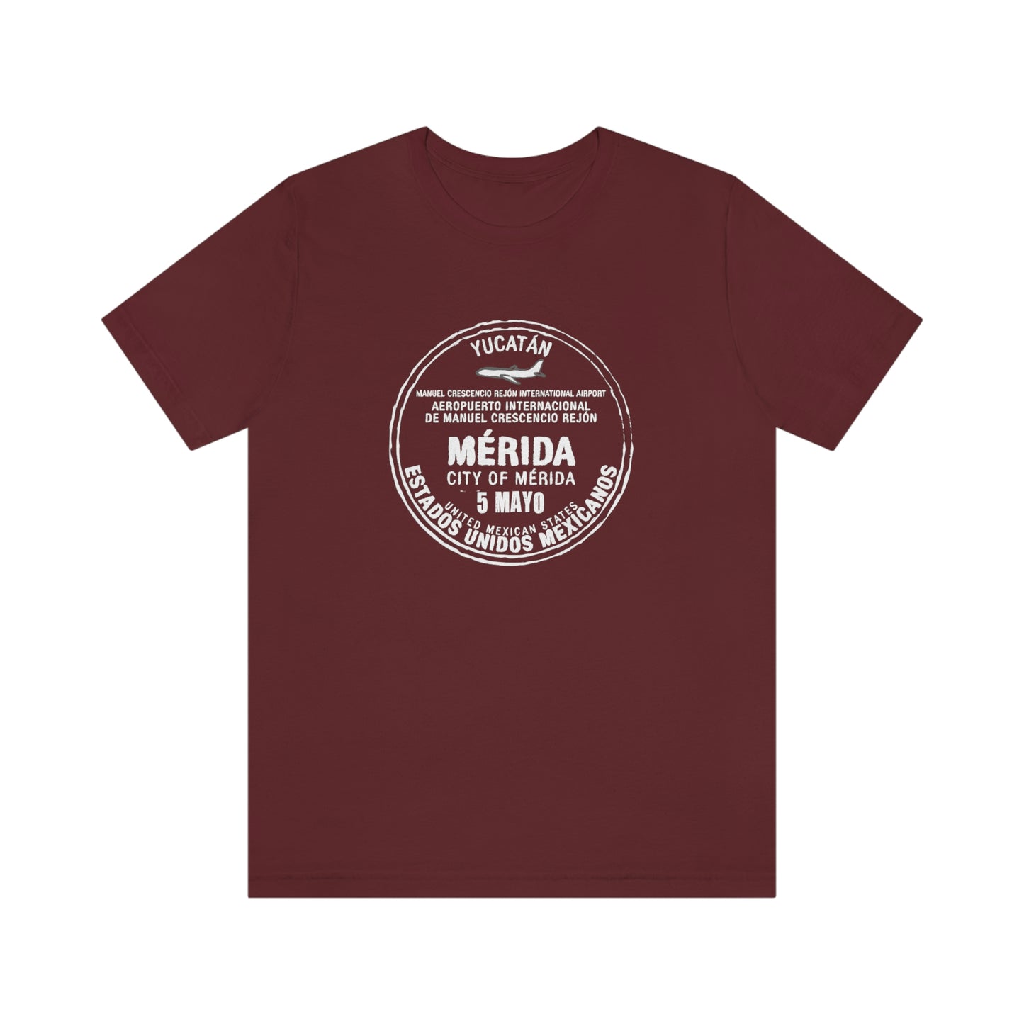 Merida Mexico May 5 Passport Stamp Travel Unisex T-shirt