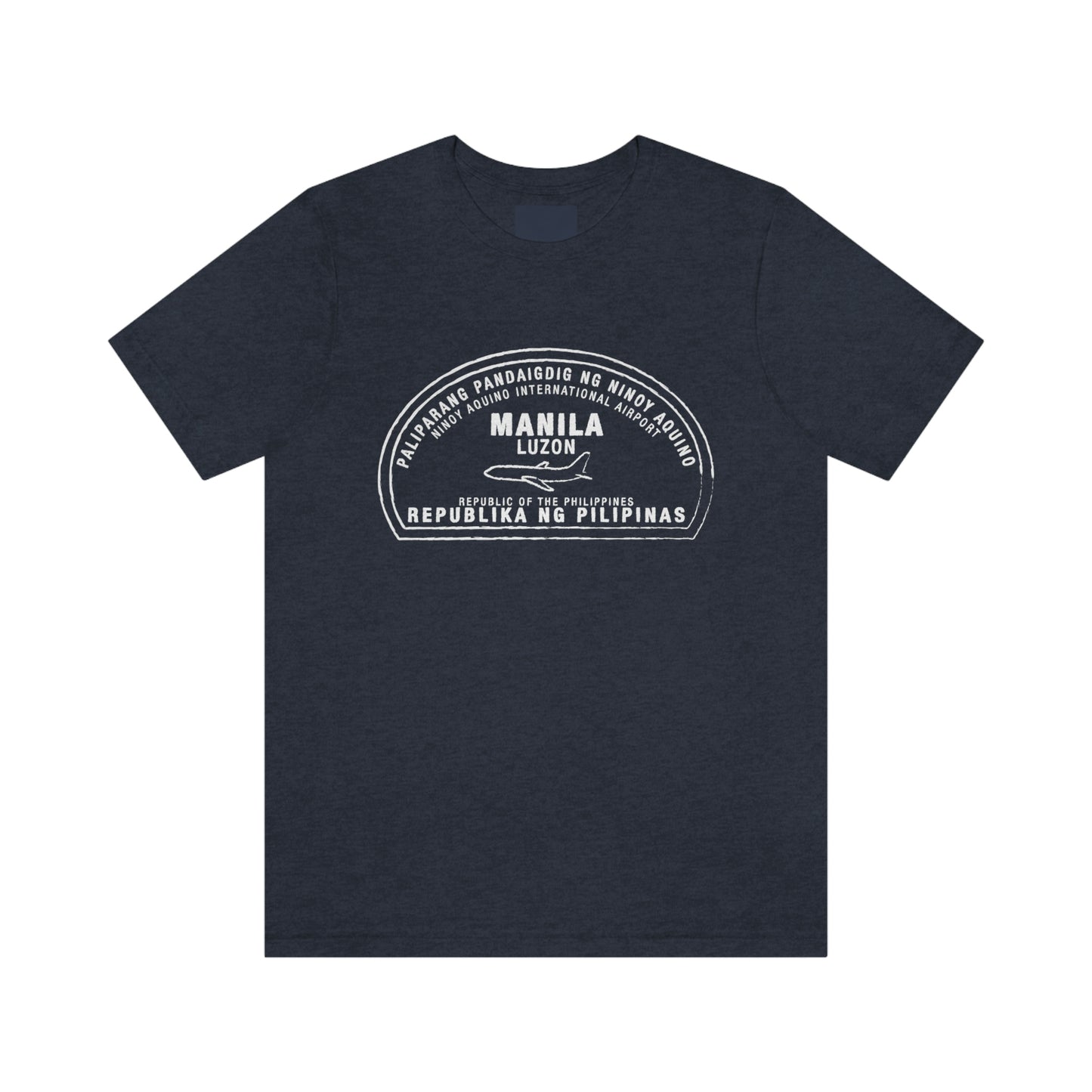 Manila Philippines Passport Stamp Vacation Travel Unisex T-shirt