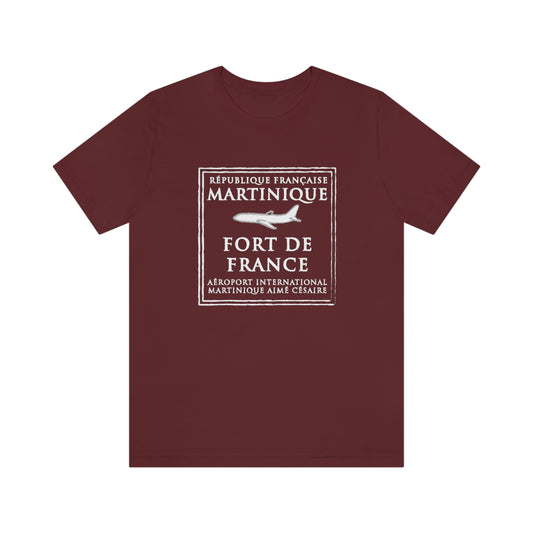 Martinique Passport Stamp Vacation Travel Unisex T-shirt