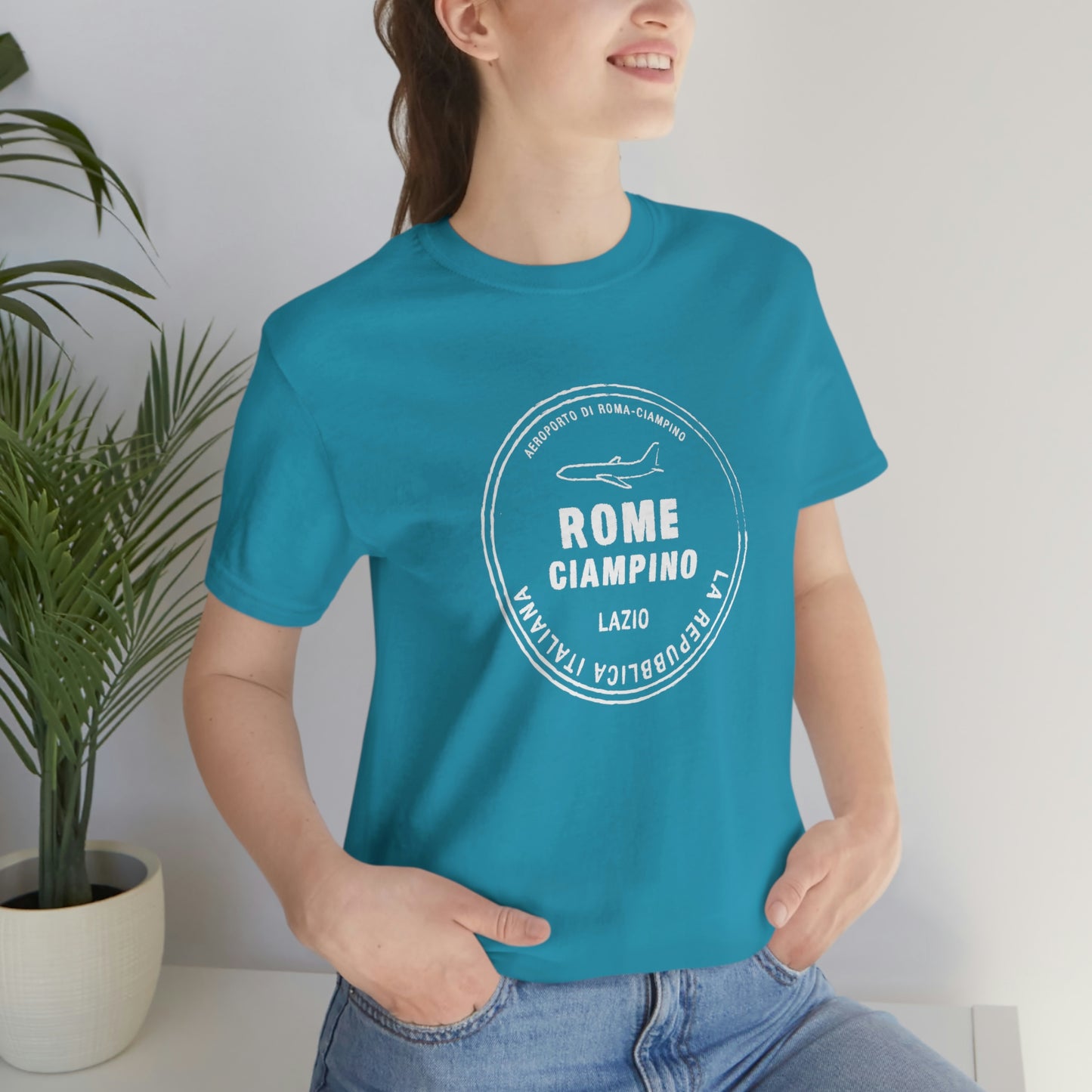 Rome Italy Passport Stamp Vacation Travel Unisex T-shirt