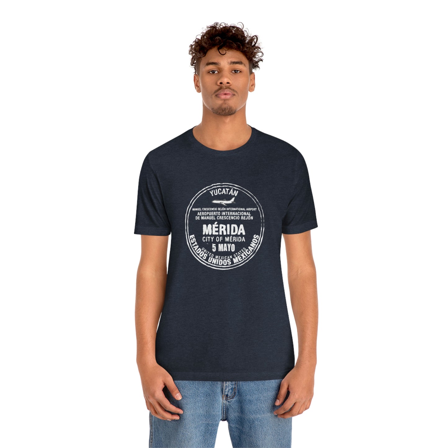 Merida Mexico May 5 Passport Stamp Travel Unisex T-shirt