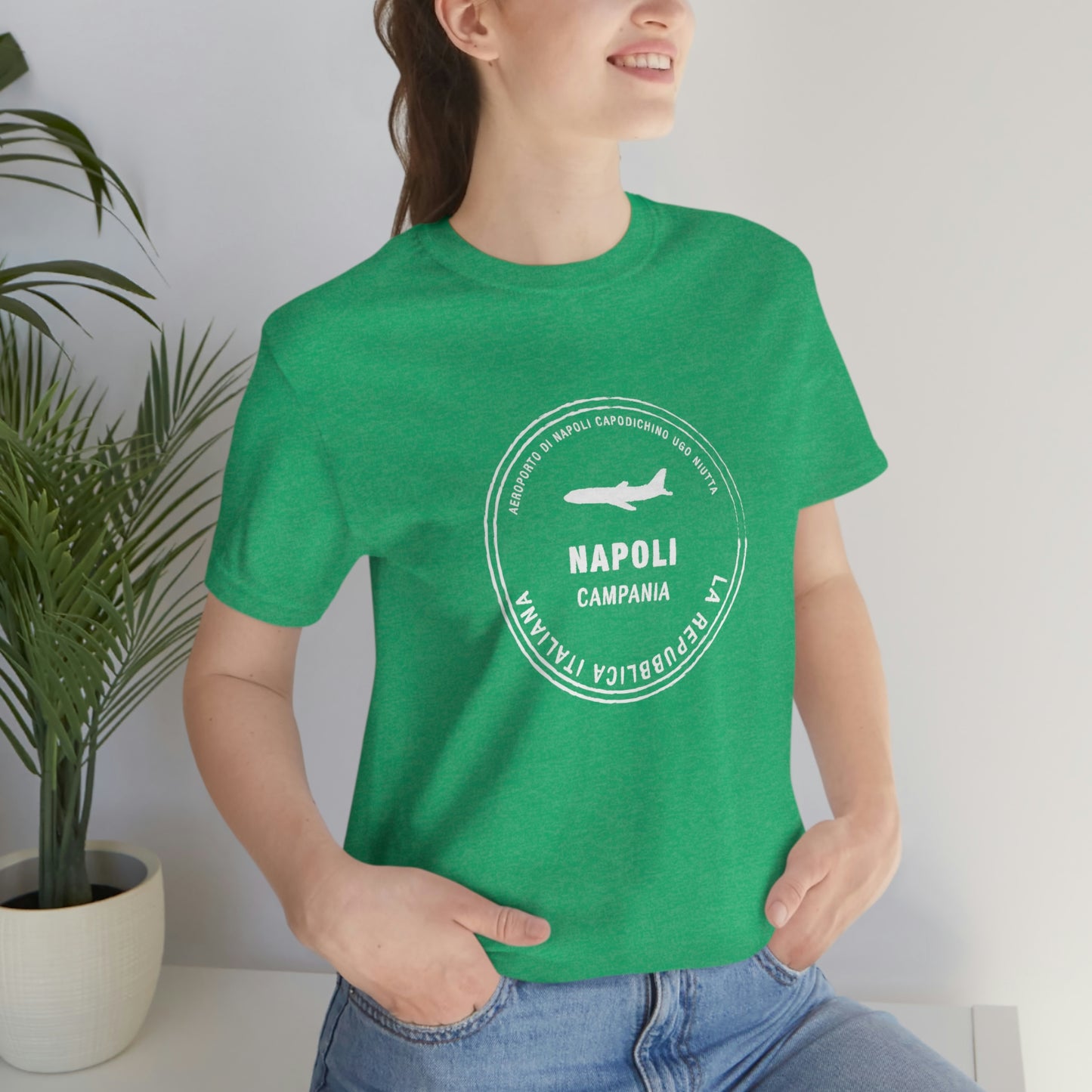 Naples Italy Passport Stamp Vacation Travel Souvenir Unisex T-shirt