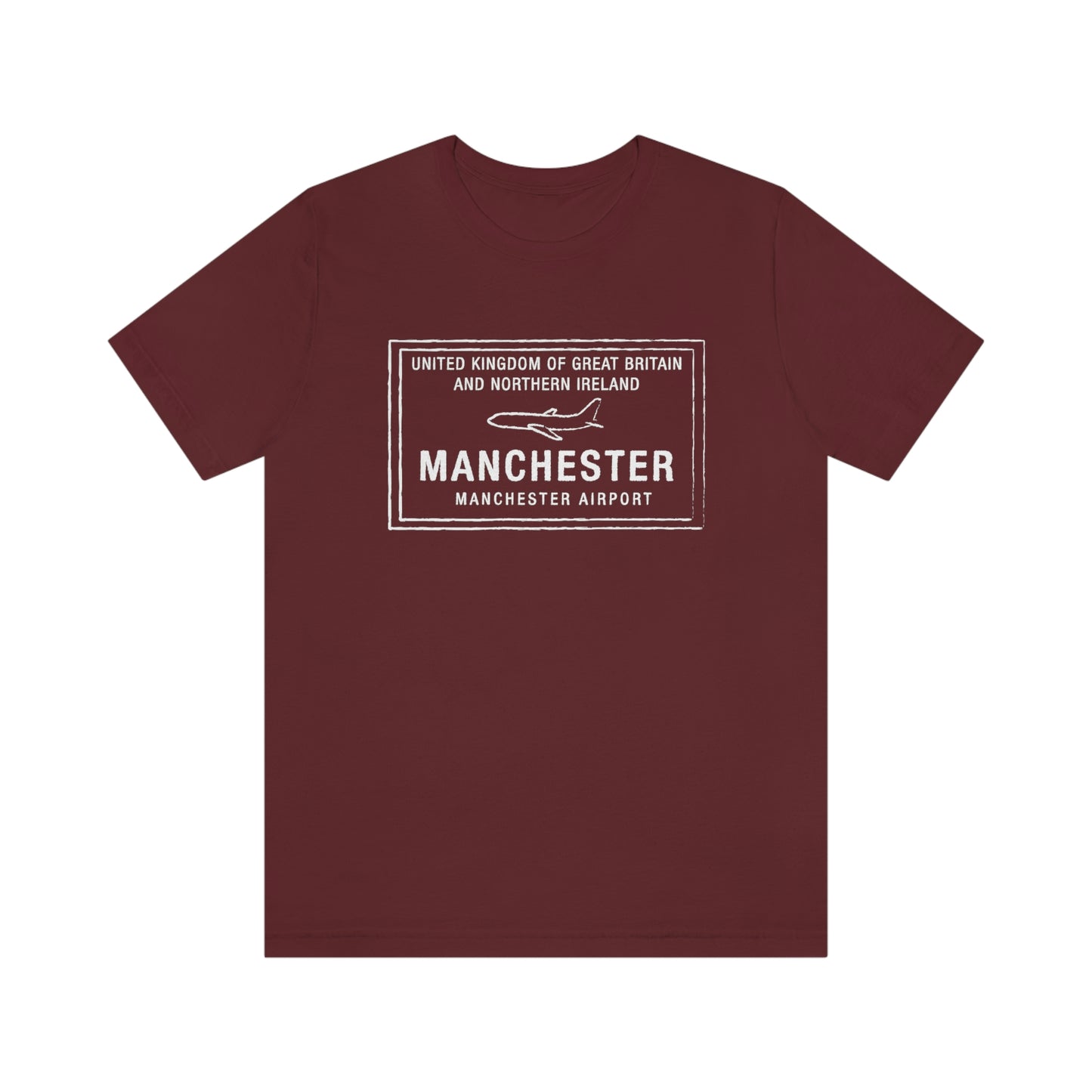 Manchester UK Passport Stamp Vacation Travel Unisex T-shirt