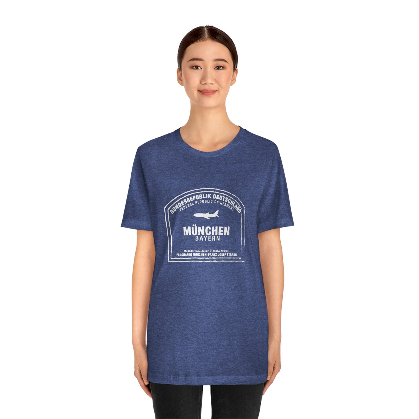 Munich Germany Passport Stamp Holiday Travel Souvenir Unisex T-shirt